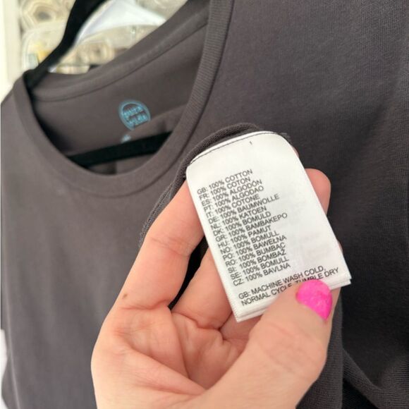 Pura Vida Grey Surf Tour Cropped Tee T-Shirt - Picture 5 of 5